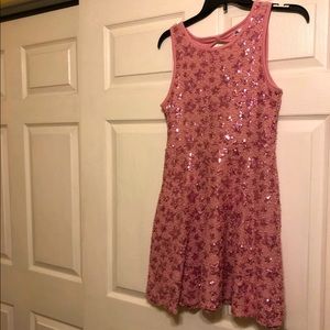 Girls Pink Sequin Dress 14/16